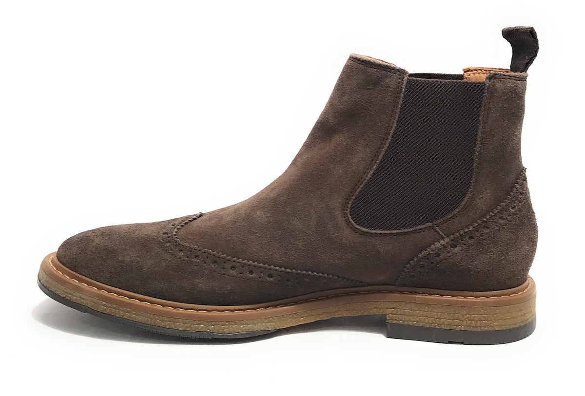 Stivaletto beatles uomo Elite in pelle scamosciata dark brown U24EL10 1008