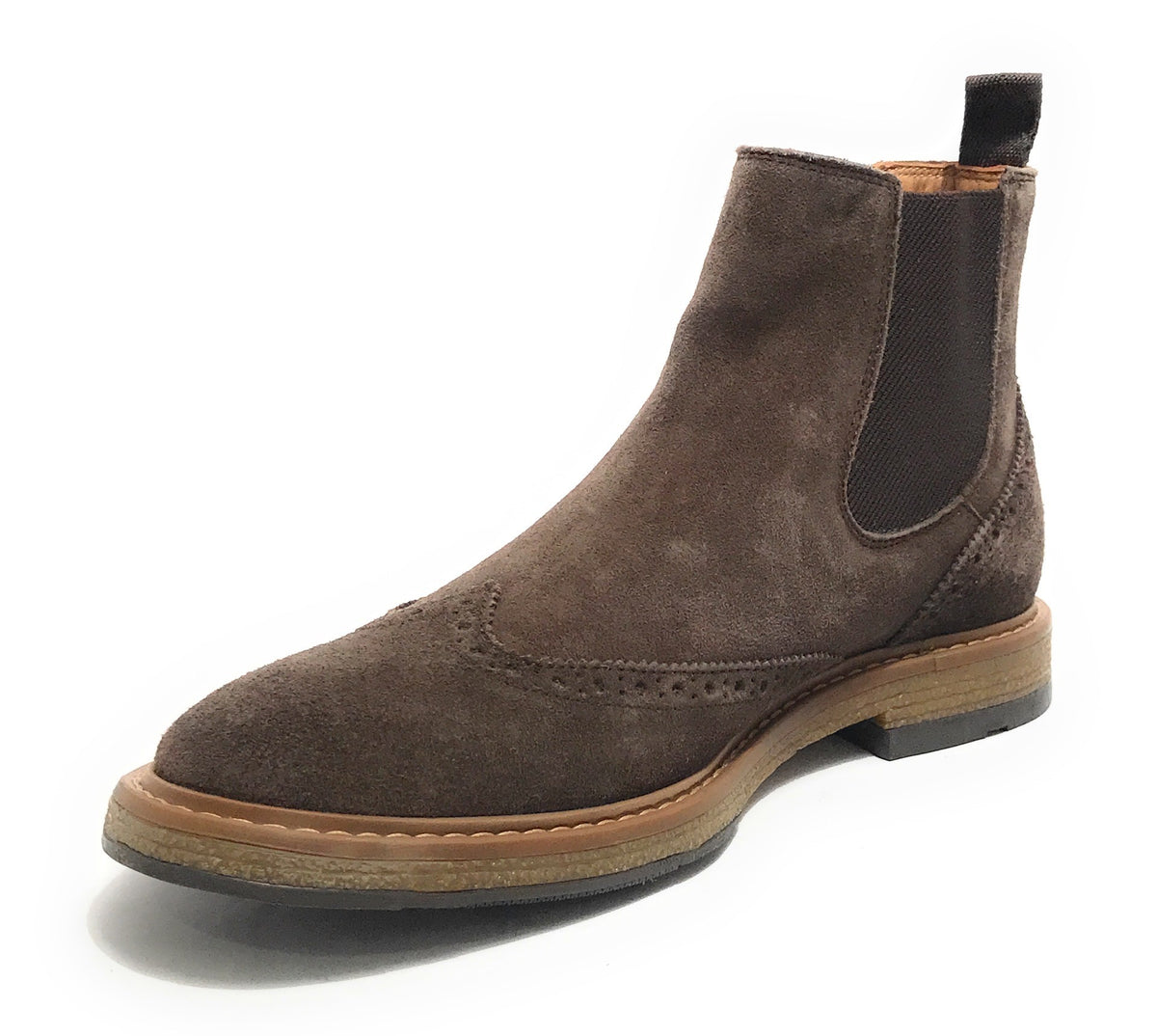 Stivaletto beatles uomo Elite in pelle scamosciata dark brown U24EL10 1008
