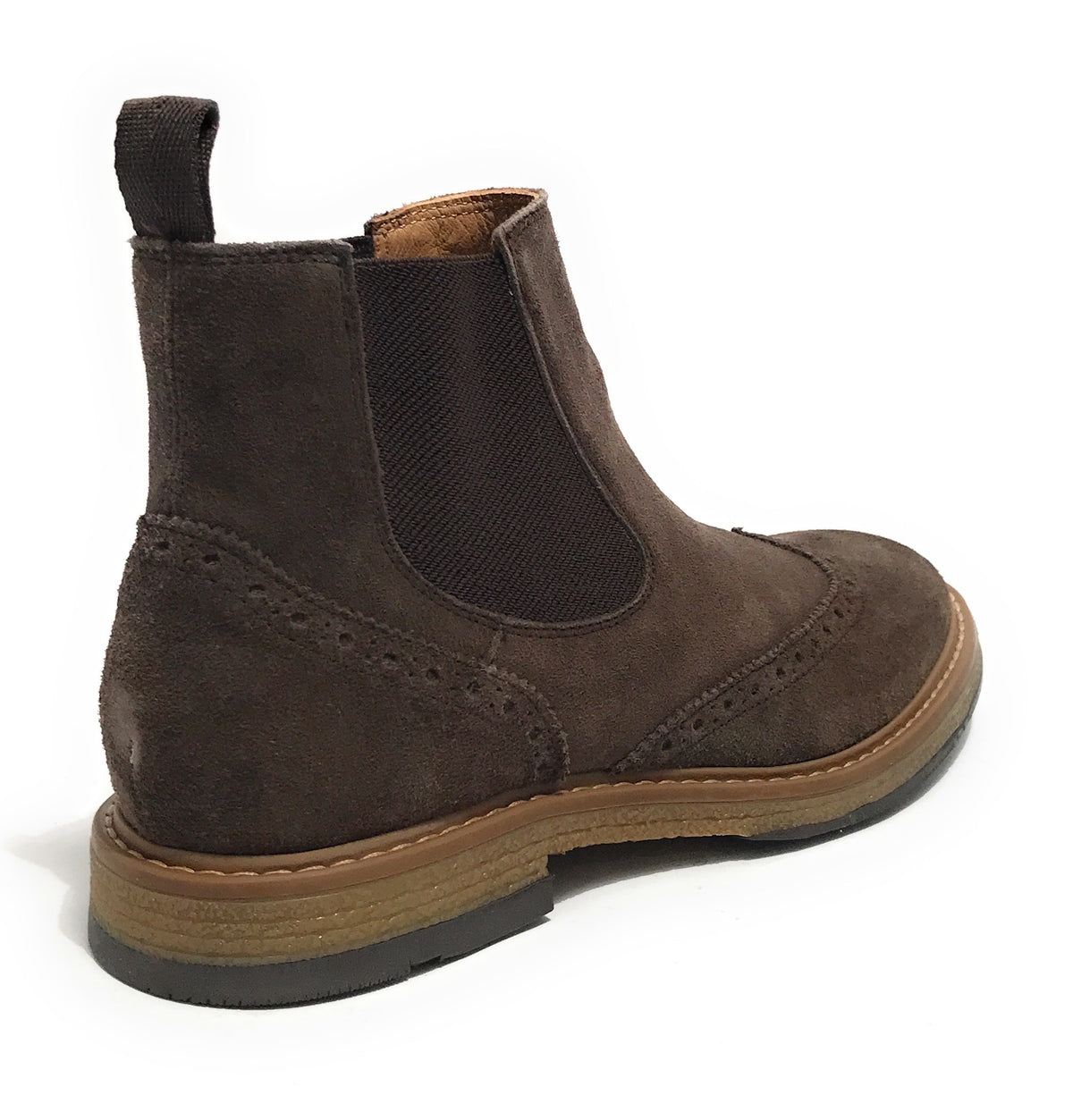 Stivaletto beatles uomo Elite in pelle scamosciata dark brown U24EL10 1008