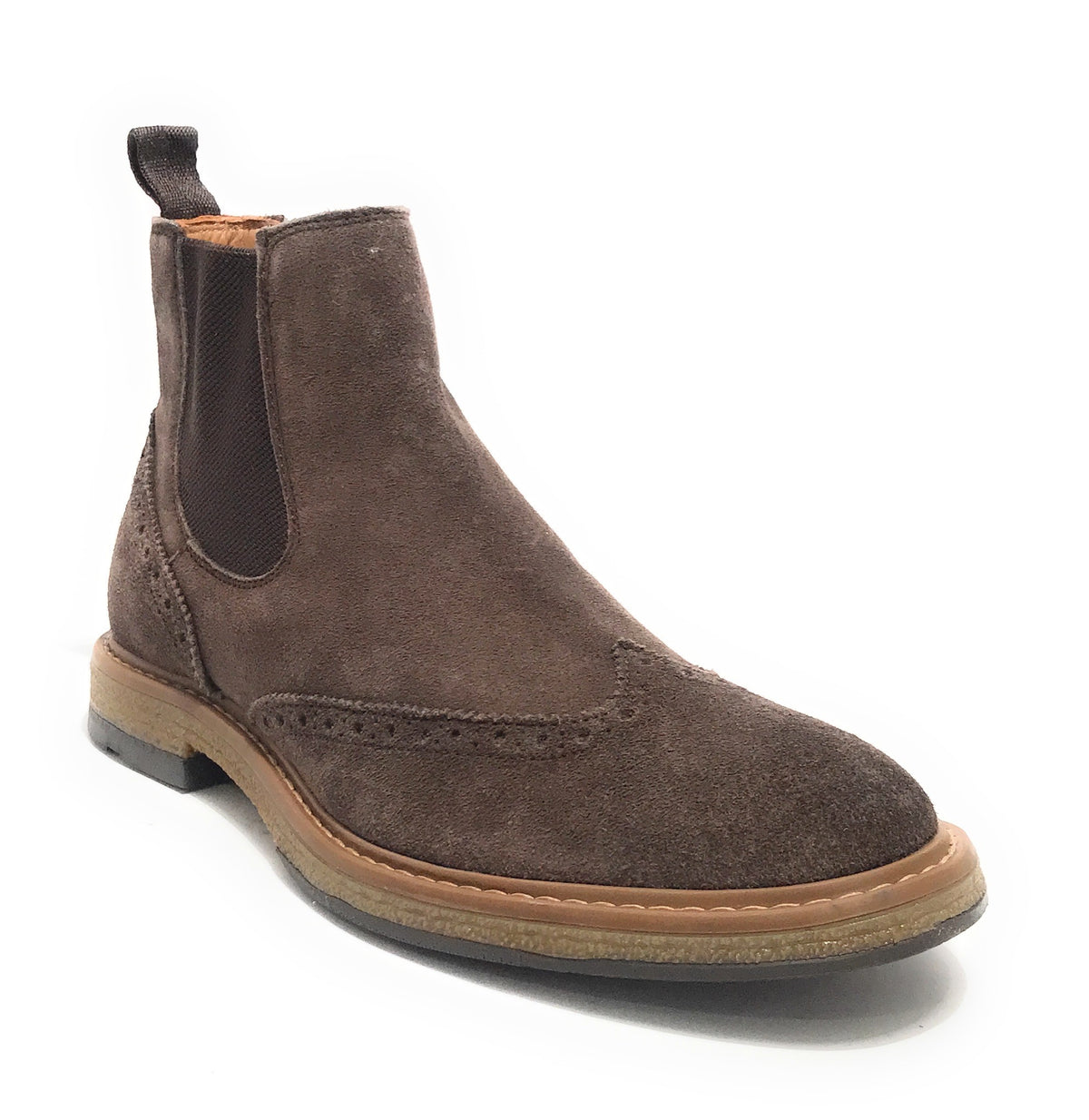 Stivaletto beatles uomo Elite in pelle scamosciata dark brown U24EL10 1008