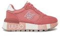 Scarpe donna Liu-Jo Amazing 25 sneaker pelle/ ecopelle/ tessuto strawberry DS24LJ04 BA4005 PX303