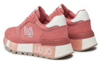 Scarpe donna Liu-Jo Amazing 25 sneaker pelle/ ecopelle/ tessuto strawberry DS24LJ04 BA4005 PX303