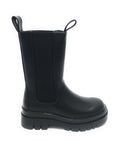 Scarpe donna Gold&gold stivaletto biker in ecopelle nero con fondo carrarmato D22GG22 GR180