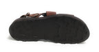 Scarpe uomo Elite sandalo in pelle colore marrone US22EL04 2078