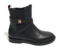 Scarpe Tommy Hilfiger tronchetto in pelle nero Z23TH04 T4A5-32421
