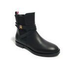 Scarpe Tommy Hilfiger tronchetto in pelle nero Z23TH04 T4A5-32421