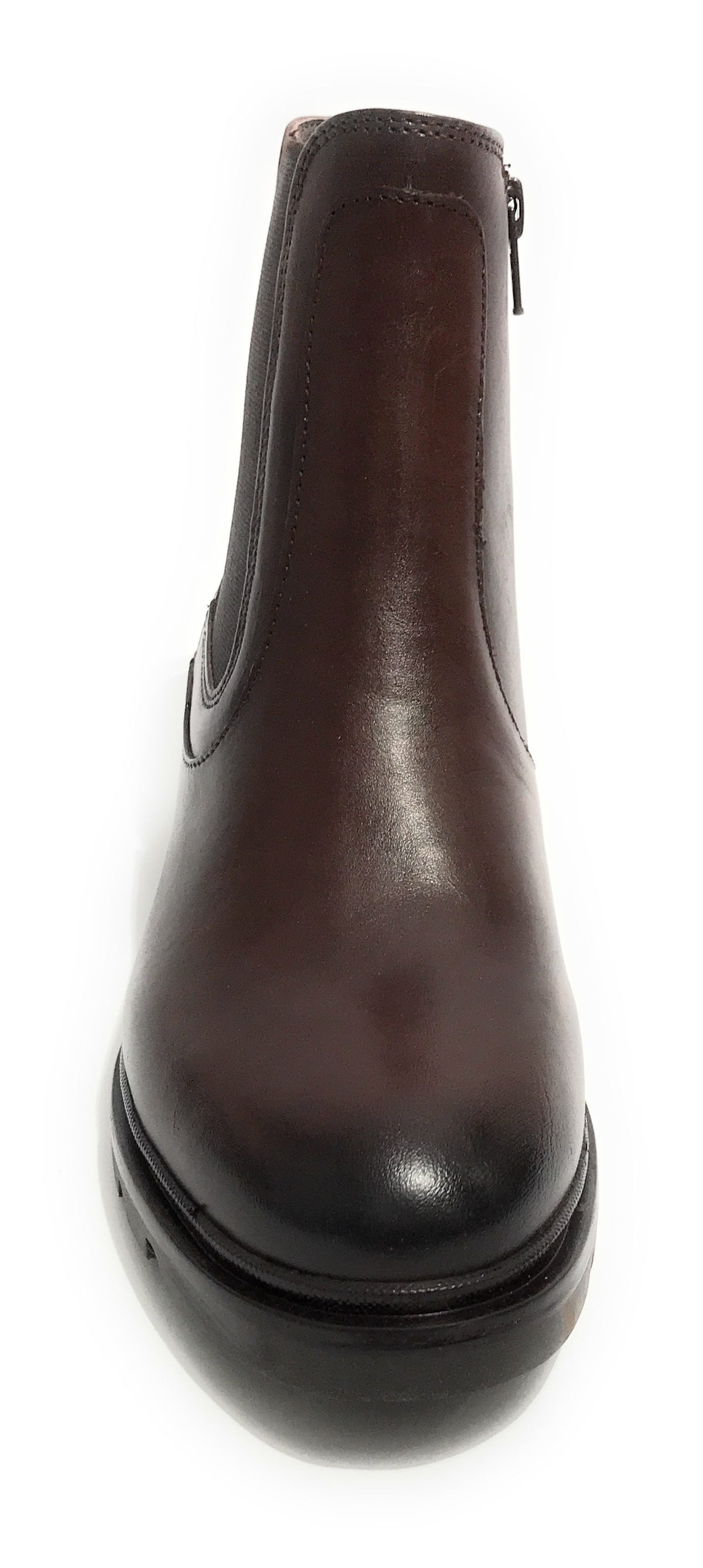 Scarpe donna Elite stivale con fondo classico in pelle marrone testa di moro D23EL04 454