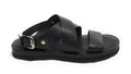 Scarpe uomo Elite sandalo in pelle colore nero US22EL05 2078