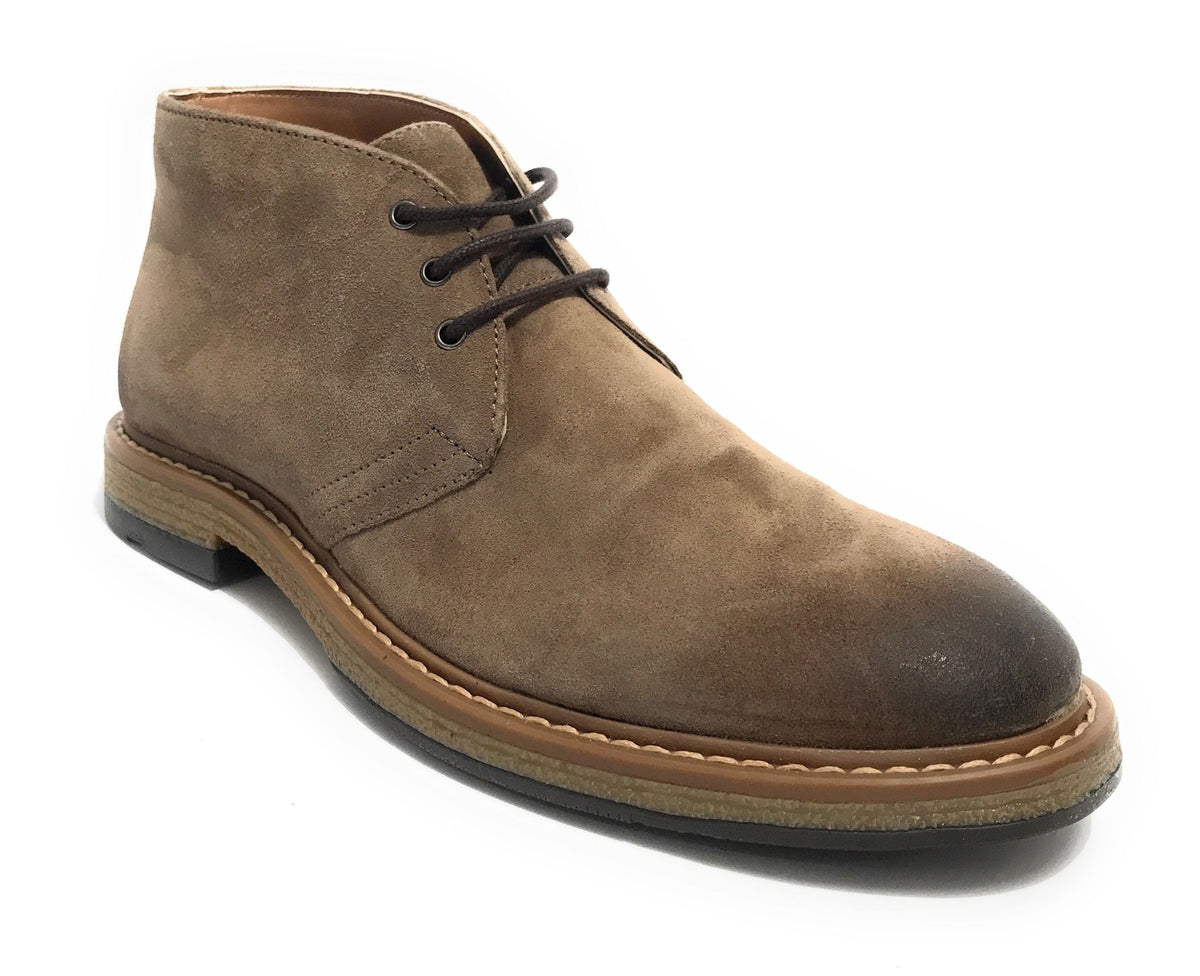 Polacchino uomo  in pelle scamosciata dark grey U23EL04 1010