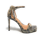 Sandalo Guess Zoila TC 105 pelle beige stampa rettile DS23GU29 FL5ZOILEP03