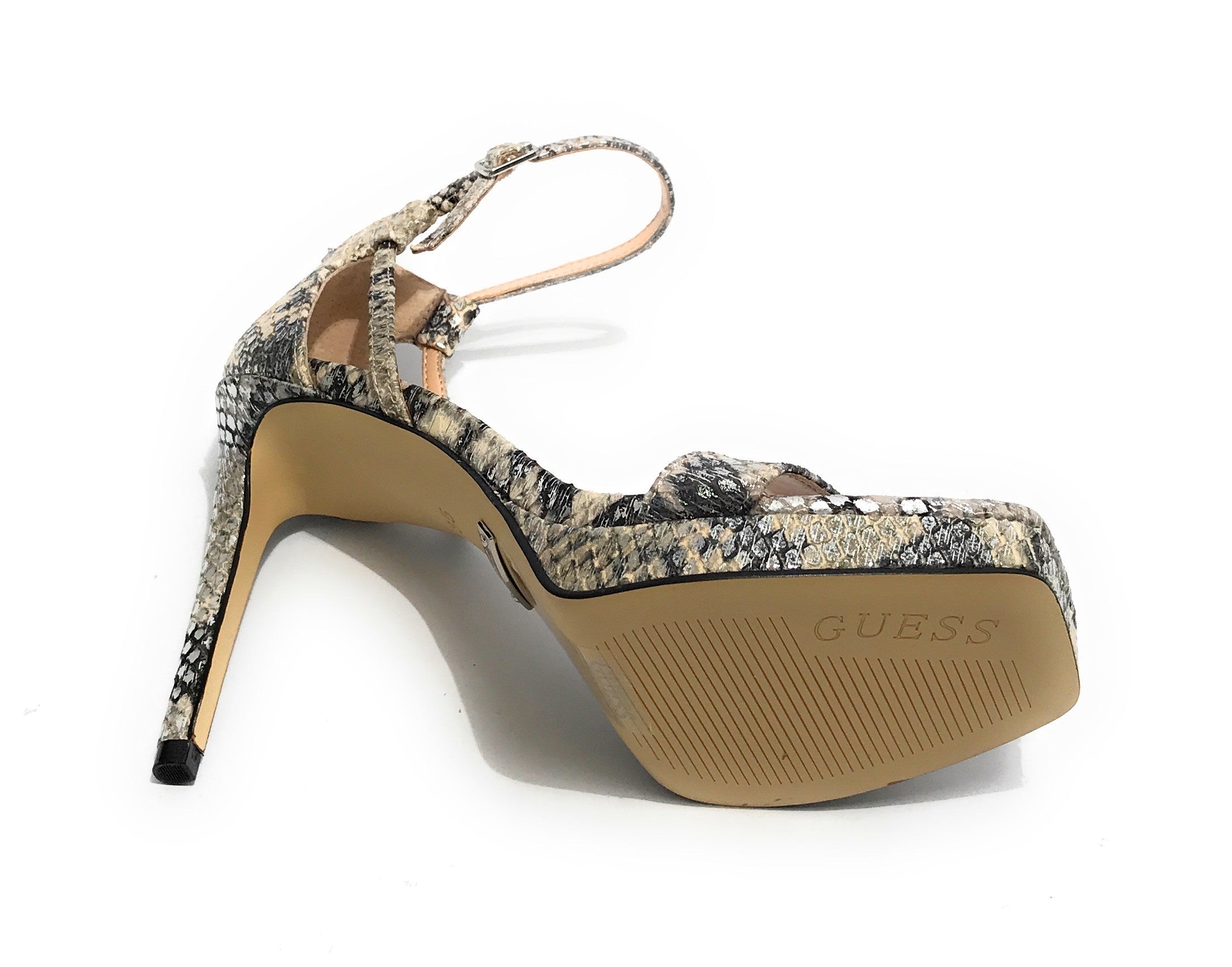 Sandalo Guess Zoila TC 105 pelle beige stampa rettile DS23GU29 FL5ZOILEP03
