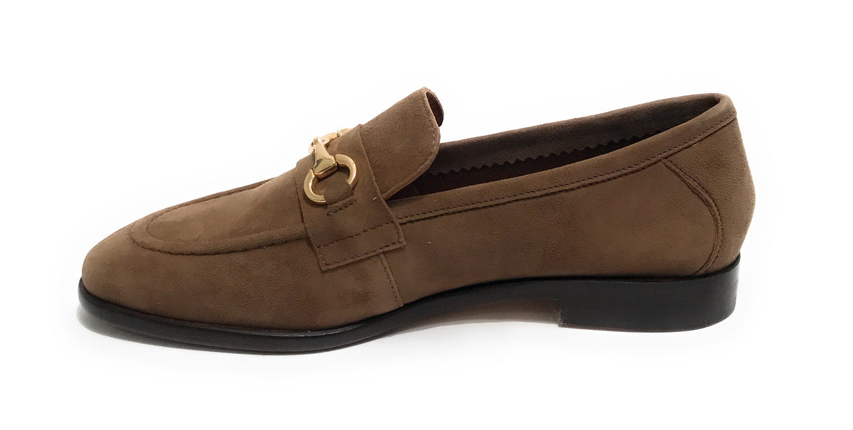 Mocassino uomo  in pelle scamosciata new taupe US23EL06 2005