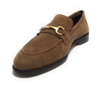 Mocassino uomo  in pelle scamosciata new taupe US23EL06 2005