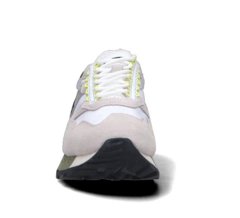 Scarpe Blauer sneaker Heron 02 in suede/ nylon white/ military US24BU06 S4HERON02/RIS