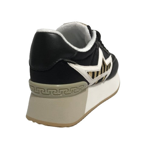 Scarpe donna Liu-Jo Dreamy 05 sneaker Nylon/Pony hair black/white D25LJ03 BF4041 TX428