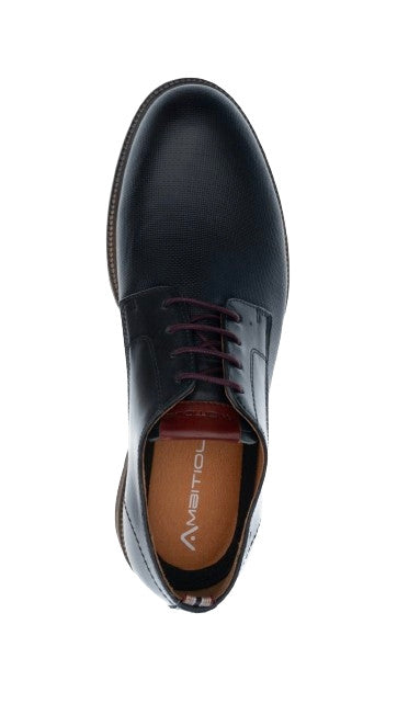 Scarpe uomo Ambitious 11465A francesina stringata in pelle antracite US24AM07