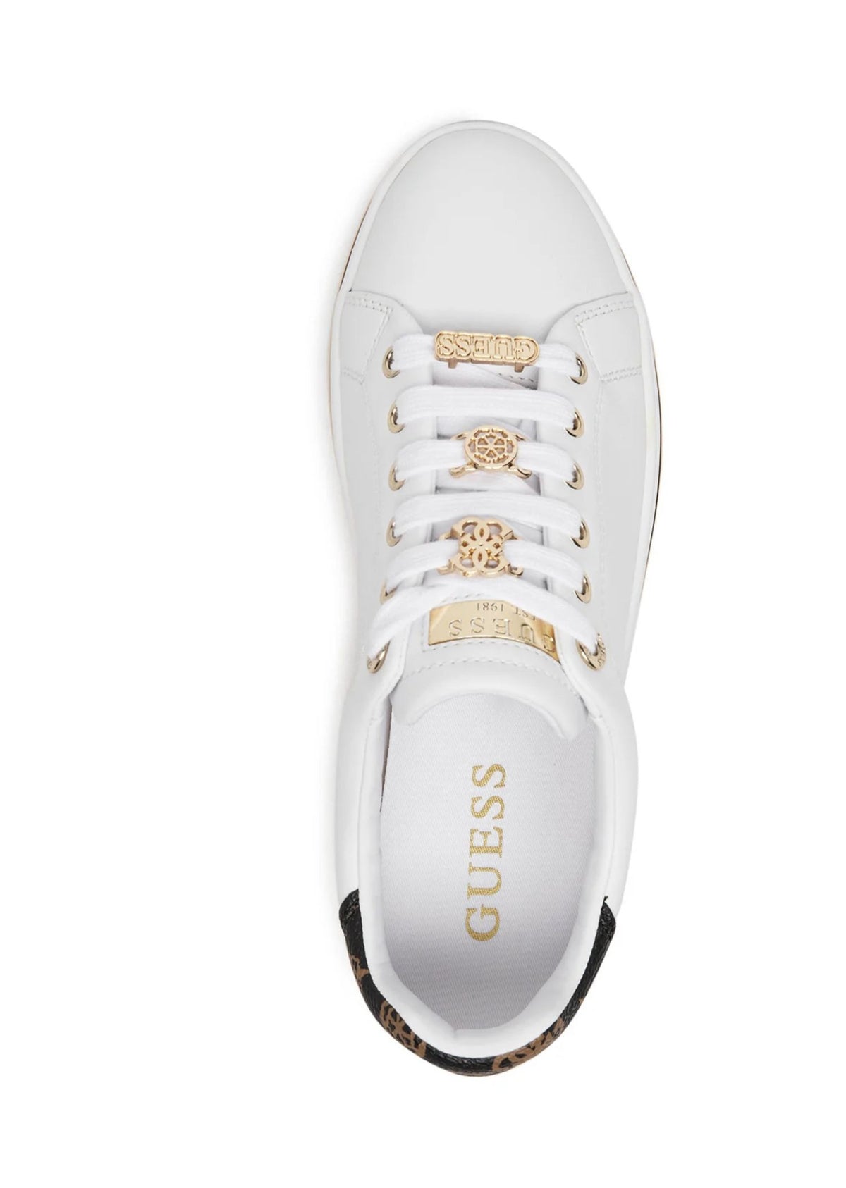 Sneaker donna Guess Stasey white DS25GU38 FLPSTAELE12
