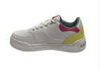 Scarpe US Polo sneaker Nole001 in ecopelle/ tessuto white/ yellow DS24UP19