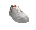 Scarpe US Polo sneaker Nole001 in ecopelle/ tessuto white/ yellow DS24UP19