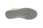 Scarpe US Polo sneaker Nole001 in ecopelle/ tessuto white/ yellow DS24UP19
