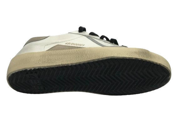 Scarpe donna 4B12 sneaker in pelle glitter bianco/ oro D25QB04 SUPRIME-DB249