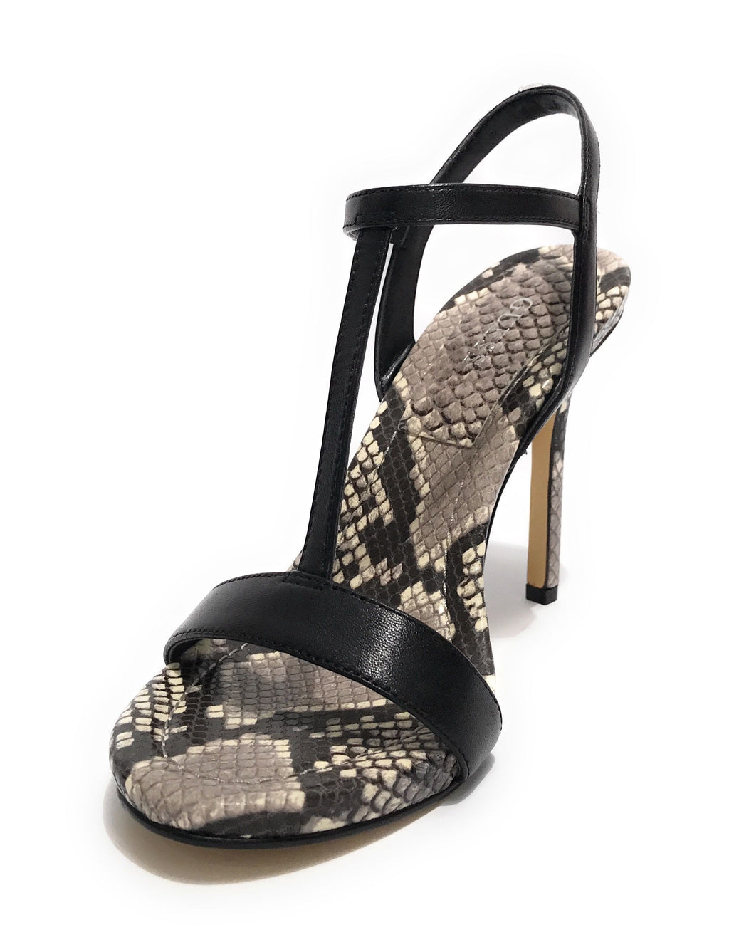Sandalo Guess Facy TC 105 pelle nero stampa rettile DS23GU44 FL6FACLEA03