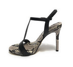 Sandalo Guess Facy TC 105 pelle nero stampa rettile DS23GU44 FL6FACLEA03