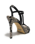 Sandalo Guess Facy TC 105 pelle nero stampa rettile DS23GU44 FL6FACLEA03