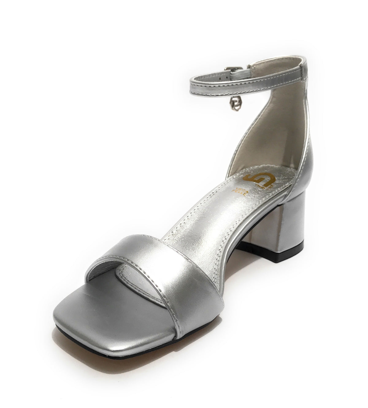 Scarpe donna Gold&gold sandalo con tacco ecopelle silver DS23GG38 GD812