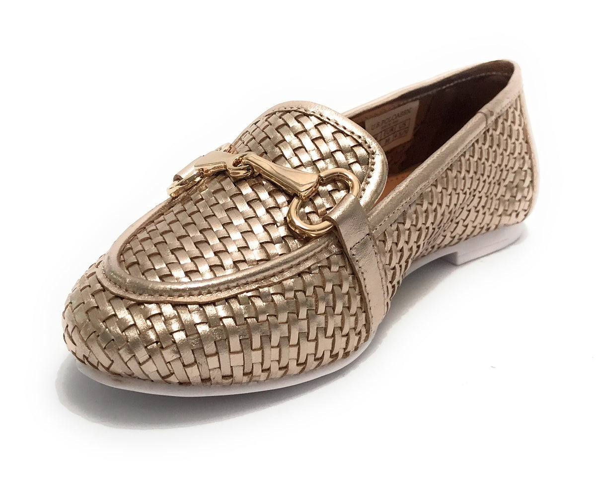 Scarpe US Polo mocassino Chery001 in pelle gold donna DS24UP11