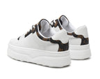 Scarpe donna Guess sneaker Queenz ecopelle white/ brown D25GU05 FLTQNZFAL12