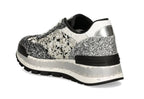Scarpe donna Liu-Jo Amazing 26 sneaker ecopelle/ glitter black/silver D25LJ18 BF4047 TX007 S3426