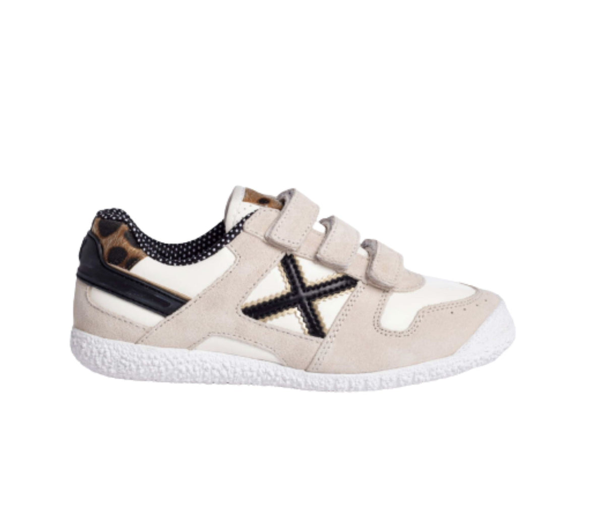 Scarpe bambina Munich sneaker Mini Goal in pelle e animalier Z22MU12 8128534