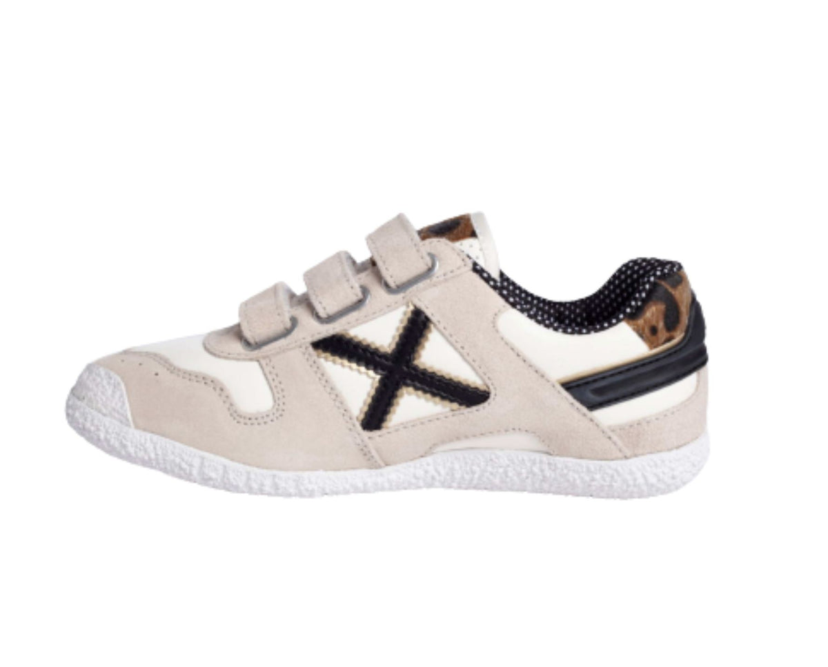 Scarpe bambina Munich sneaker Mini Goal in pelle e animalier Z22MU12 8128534