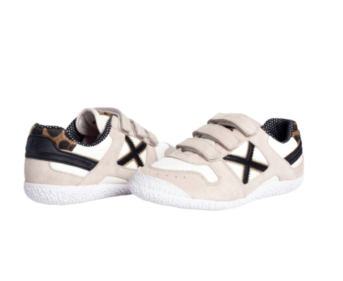 Scarpe bambina Munich sneaker Mini Goal in pelle e animalier Z22MU12 8128534