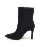 Scarpe donna tronchetto Gold&gold in ecopelle scamosciato nero D23GG17 GD673