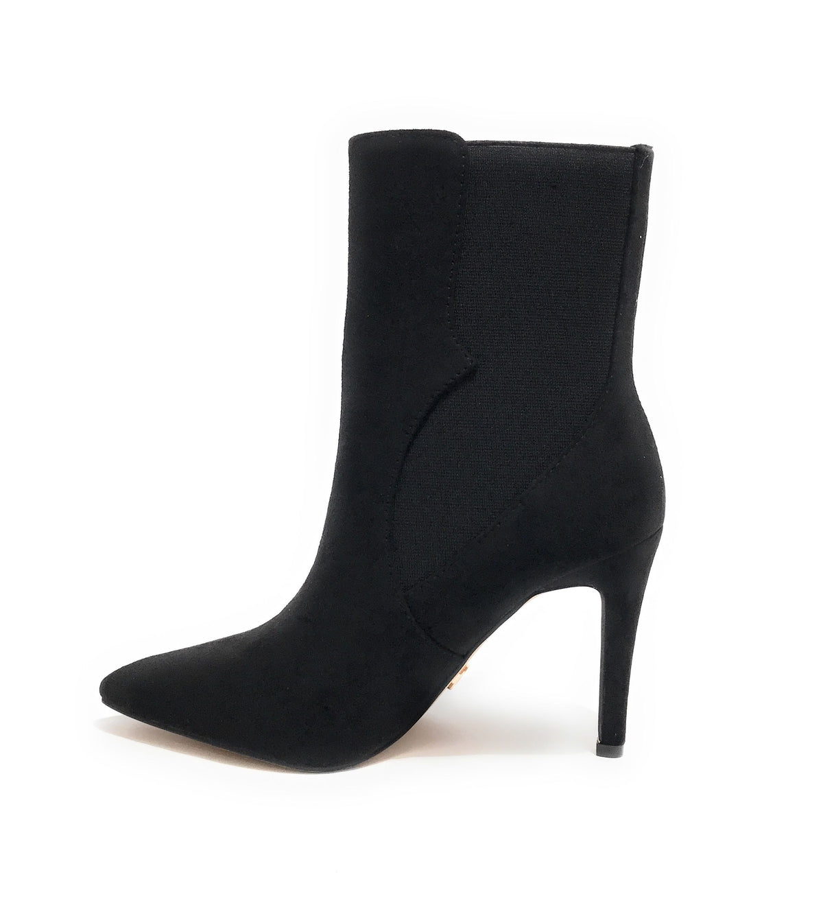 Scarpe donna tronchetto Gold&gold in ecopelle scamosciato nero D23GG17 GD673