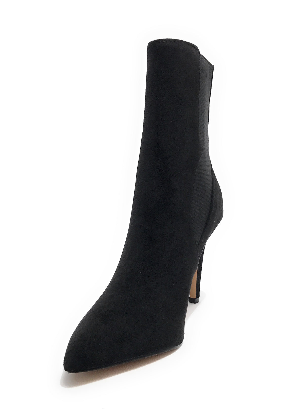 Scarpe donna tronchetto Gold&gold in ecopelle scamosciato nero D23GG17 GD673