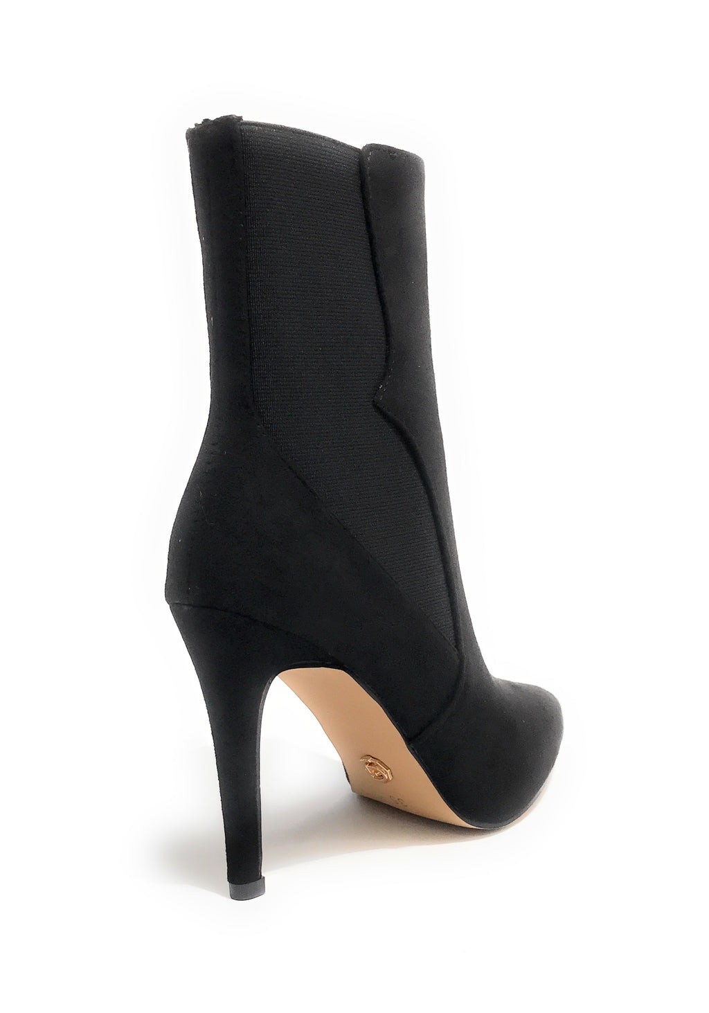 Scarpe donna tronchetto Gold&gold in ecopelle scamosciato nero D23GG17 GD673