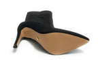 Scarpe donna tronchetto Gold&gold in ecopelle scamosciato nero D23GG17 GD673