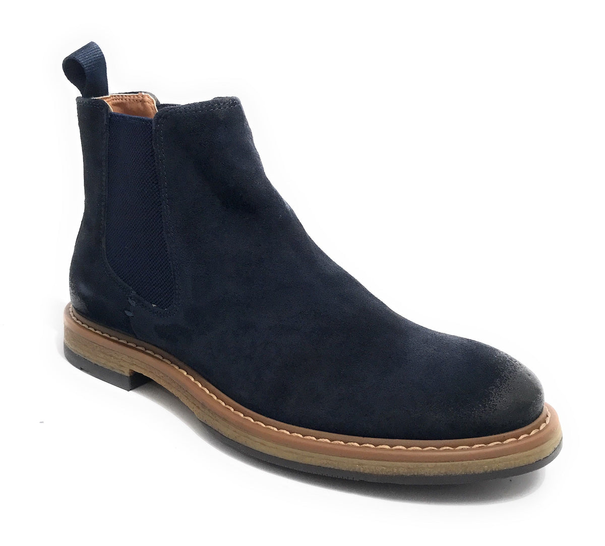 Stivaletto beatles uomo Elite in pelle scamosciata blu U23EL02 1005