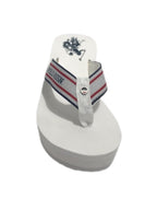 Infradito US Polo zeppa Chany 003 in gomma TC 60 PL 25 white DS23UP02