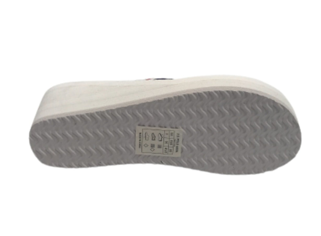 Infradito US Polo zeppa Chany 003 in gomma TC 60 PL 25 white DS23UP02