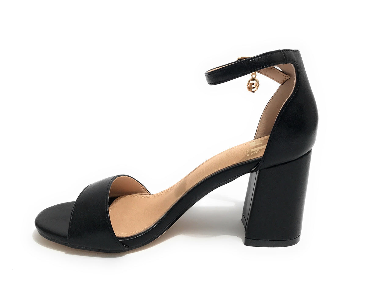 Scarpe donna Gold&gold sandalo con tacco ecopelle nero DS23GG39 GD811