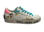 Sneaker donna Crime London Sk8 Deluxe white/ pink DS25CR08 88250PP7.10