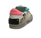 Sneaker donna Crime London Sk8 Deluxe white/ pink DS25CR08 88250PP7.10
