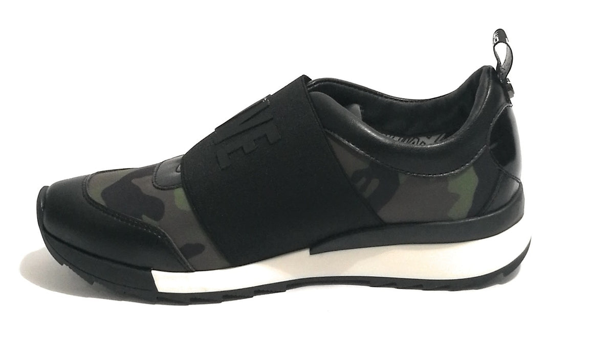 SCARPE DONNA SLIP-ON FONDO RUNNING LOVE MOSCHINO CAMO FASCIA LOGO D19MO19