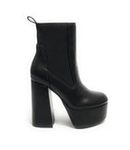 Scarpe donna tronchetto Gold&gold tc 120 in ecopelle nero D23GG19 GD696