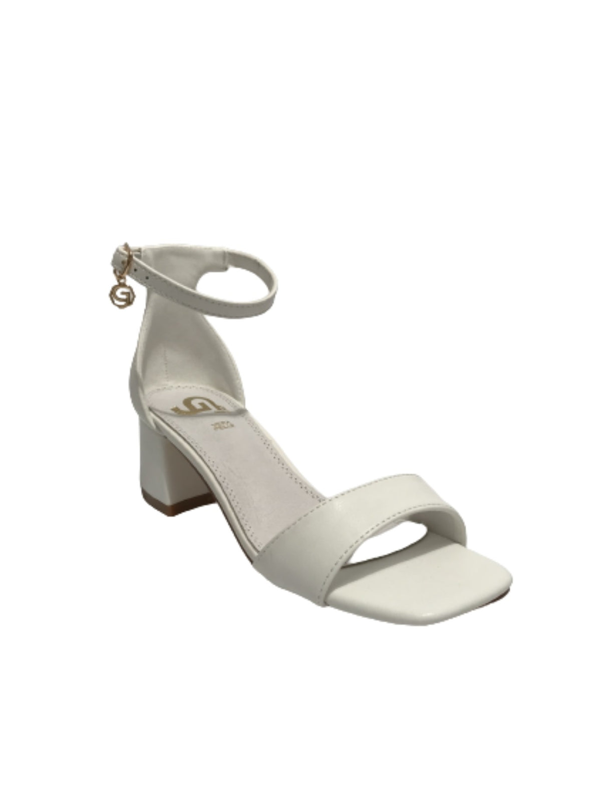 Scarpe donna Gold&gold sandalo con tacco ecopelle bianco DS23GG31 GD812