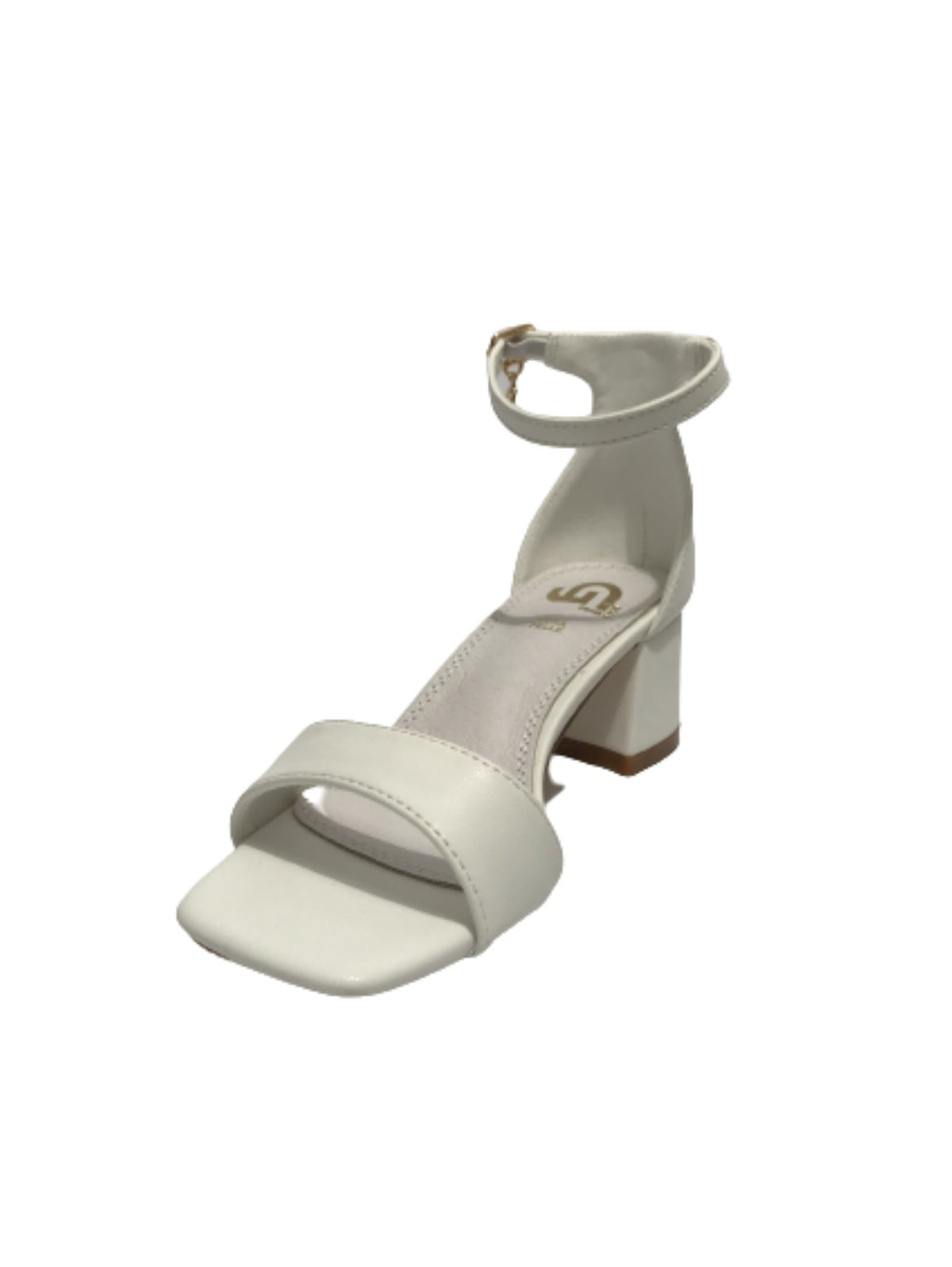 Scarpe donna Gold&gold sandalo con tacco ecopelle bianco DS23GG31 GD812